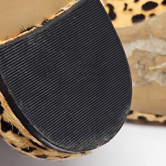 Cow Hair Real Fur Steve Madden Womens Cheetah Leopard Slip On Shoes SMILE 7.5 - Picture 11 of 16